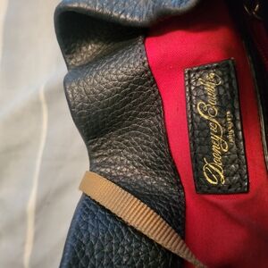 Dooney & Bourke Black and Red Leather Backpack